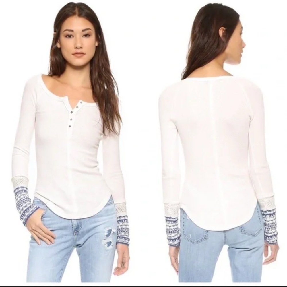 Free people knit cuff thermal